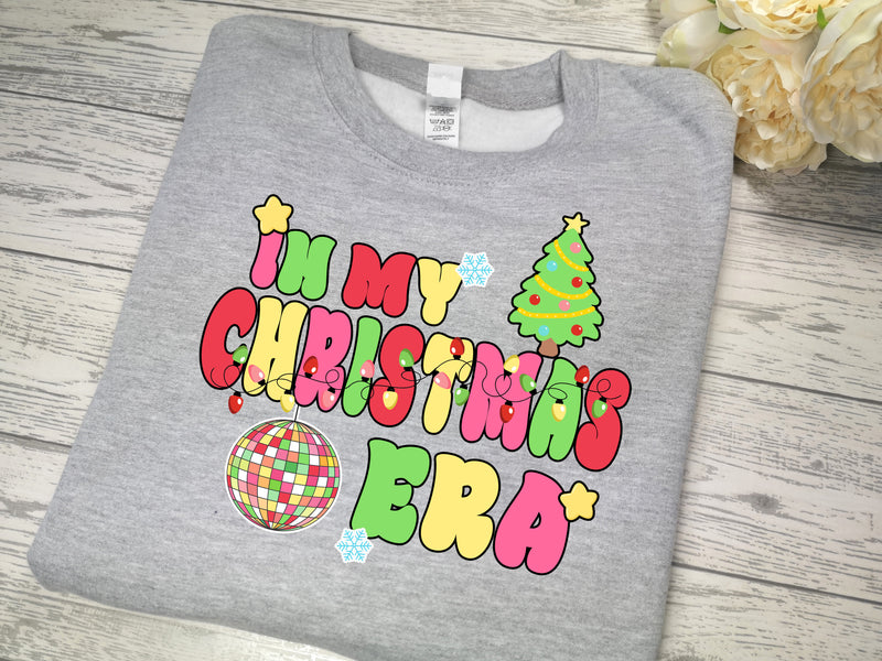 Custom Unisex Christmas jumper In my christmas era detail choice of colours